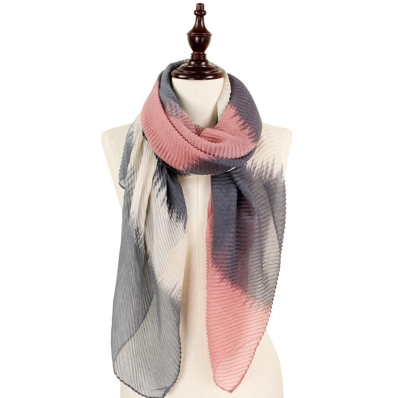 ONE BLESSED NANA Accessories - NWT   **BOUTIQUE***        Blush & Gray      SCARF